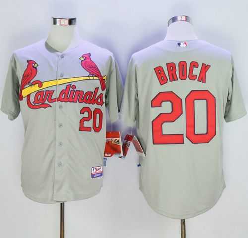 St. Louis Cardinals #20 Lou Brock Grey Cool Base Stitched MLB Jersey,We sell and wholesale St. Louis Cardinals #20 Lou Brock Grey Cool Base Stitched MLB Jersey on line form chian!